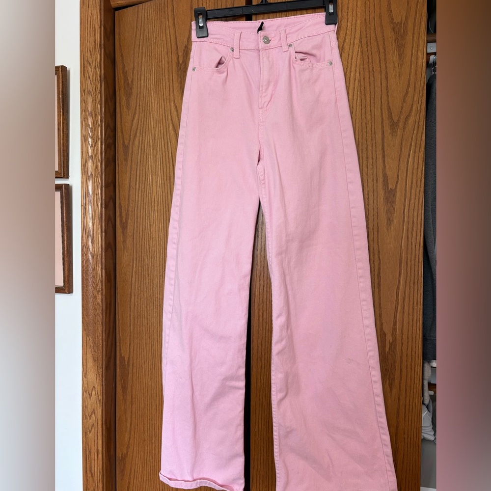 H&M Pink Flare & Wide Leg Women's Jeans